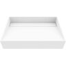 VIGO Starr Modern White Matte Stone 23 in. L x 15 in. W x 5 in. H Rectangular Vessel Bathroom Sink