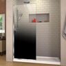 DreamLine Linea Ombre 34 in. W x 72 in. H Frameless Fixed Shower Screen in Chrome without Handle