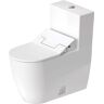 Duravit ME by Starck 1-piece 0.92 GPF Dual Flush Elongated Toilet in. White (Seat Included)