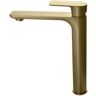 Vessel Sink Faucet Modern Waterfall Single Handle Single Hole Bathroom Faucets Mixer Tap in Brushed Gold