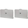 Alpine Wall-Mounted Gray Horizontal Foldable Baby Changing Station (2-Pack)