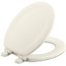 KOHLER Stonewood Quiet-Close Round Closed Front Toilet Seat in Biscuit