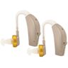 Aoibox Rechargeable Digital Hearing Aid for Severe Loss with High Power, Brown