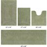 Better Trends Lux Collection Sage 100% Cotton 4-Piece Bath Rug Set