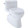 TOTO Carolina II 1-Piece 1.28 GPF Single Flush Elongated ADA Comfort Height Toilet in Cotton White, SoftClose Seat Included