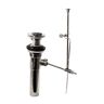 Westbrass 1-1/2 in. Pop-Up Bathroom Sink Drain Assembly Stopper with Lift Rod with Overflow Holes-Exposed, Polished Nickel