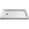 ANZZI Tier 32 in. x 60 in. Single Threshold Shower Base in White