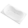 Universal Tubs Star 6 ft. Rectangular Drop-in Whirlpool and Air Bath Tub in White
