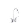 KOHLER Jolt 2-Handle Bar Sink Faucet in Polished Chrome