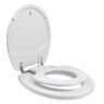 TOPSEAT TinyHiney Children's Round Closed Front Toilet Seat in White