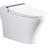 Vanity Art Elongated Smart Toilet Bidet 1-Piece 1.28 GPF in White w/Auto Flush, Heated Seat, Air Drying, Remote Control,LED Display