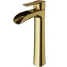 VIGO Niko Single Handle Single-Hole Bathroom Vessel Faucet in Matte Brushed Gold