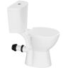 Pro-Ject Rear Drain Toilet 2-Piece 0.8/1.28 GPF Double Flush Elongated Toilet in White