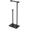 Umbra Cappa Toilet Paper Holder and Reserve Black