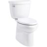 KOHLER Cimarron Comfort Height 2-Piece 1.28 GPF Single Flush Elongated Toilet in White