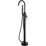 Eisen Home SevenFalls Single-Handle Floor Mounted Free Standing Tub Faucet with Handheld Shower in Matte Black