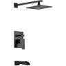 ANZZI Mezzo Series 1-Handle 1-Spray Tub and Shower Faucet in Oil Rubbed Bronze (Valve Included)