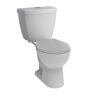 Delta Foundations 2-Piece 1.1 GPF/1.6 GPF Dual Flush Round Toilet in White