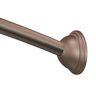 MOEN 54 in. - 72 in. Adjustable Length Curved Shower Rod in Old World Bronze
