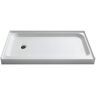 ANZZI Tier 36 in. x 60 in. Single Threshold Shower Base in White