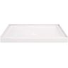 Delta Classic 500 48 in. L x 34 in. W Alcove Shower Pan Base with Center Drain in High Gloss White