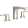 Symmons Identity 8 in. Widespread 2-Handle Bathroom Faucet with Push Pop Drain in Satin Nickel