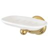 Kingston Heritage Wall Mount Soap Dishes and Dispensers in Polished Brass