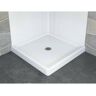 Delta Foundations 32 in. L x 32 in. W Corner Shower Pan Base with Center Drain in White