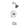 Fontaine by Italia Arts et Metiers Single Handle 3-Spray Regular, Massage and Both Tub and Shower Faucet with Rough-In Valve in Chrome