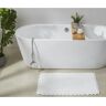 Better Trends Lilly Crochet Collection 21 in. x 34 in. White 100% Cotton Rectangle Bath Rug