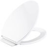 KOHLER Highline Quiet-Close Elongated Closed Front Toilet Seat in White (2-Pack)