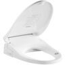 Vanity Art Electric Smart Bidet Toilets Seat for Elongated Toilets in White with Heated Seat, LED Nightlight, Remote Control