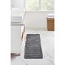 Better Trends Christa Collection 18 in. x 54 in. Black 25% Cotton and 75% Polyester Rectangle Bath Rug