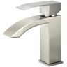 GIVING TREE Contemporary Single Hole Single-Handle Waterfall Bathroom Sink Faucet Lavatory Spot Resistant Faucet in Brushed Nickel