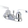 Kingston Centurion 4 in. Centerset 2-Handle Bathroom Faucet in Polished Chrome