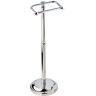 Delta Silverton Telescoping Free-Standing Pedestal Toilet Paper Holder Bath Hardware Accessory in Polished Chrome