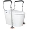 VEVOR Toilet Safety Rail Bathroom Toilet Seat Frame Adjustable Width and Height Fit Most Toilets Supports 300 lbs. Grab Bars