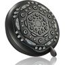 Luxury Shower Head 7-Spray Patterns with 2 GPM 4 in. Wall Mount Rain Fixed Shower Head in Oil Rubbed Bronze