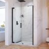 DreamLine Elegance-LS 57-3/4 in. to 59-3/4 in. W x 72 in. H Frameless Pivot Shower Door in Matte Black