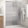 Delta Mod 60 in. x 71-1/2 in. Soft-Close Frameless Sliding Shower Door in Chrome with 1/4 in. Tempered Transition Glass
