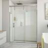 DreamLine Avenue 60 in. W x 79 in. H Sliding Semi-Frameless Shower Door in Chrome