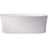 Vinnova Aubrey 67 in. x 31.5 in. Acrylic Flatbottom Soaking Bathtub in White