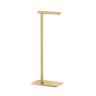 Gatco Latitude II Square Freestanding Toilet Paper Holder in Brushed Brass