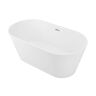 Swiss Madison Claire 60 in. Ceramic Flatbottom Freestanding Bathtub in White