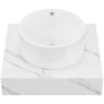 Swiss Madison Monaco 24 in. Floating Bathroom Shelf with Vessel Sink in White Marble