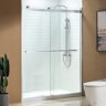 WOODBRIDGE Nutley 60 in. x 76 in. Double Sliding Frameless Shower Door with Shatter Retention Glass in Chrome Finish