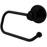 Mercury Collection Euro Style Single Post Toilet Paper Holder with Twisted Accents in Matte Black