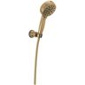 Delta 7-Spray Patterns 4.5 in. Wall Mount Handheld Shower Head 1.75 GPM with Cleaning Spray in Champagne Bronze