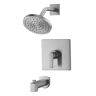 Ultra Faucets Dean Single Handle 1-Spray Tub and Shower Faucet 1.8 GPM with Pressure Balance in. Brushed Nickel (Valve Included)