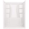 Delta Classic 500 30 in. L x 60 in. W x 72 in. H Alcove Shower Kit with Shower Wall and Shower Pan in High Gloss White